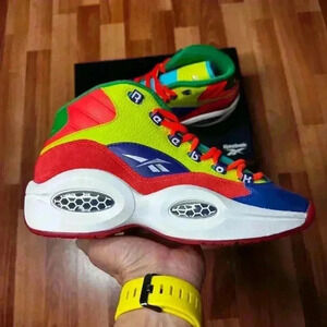 Reebok Question Mid Allen Iverson HP3005 Mens Basketball Shoes Size 7